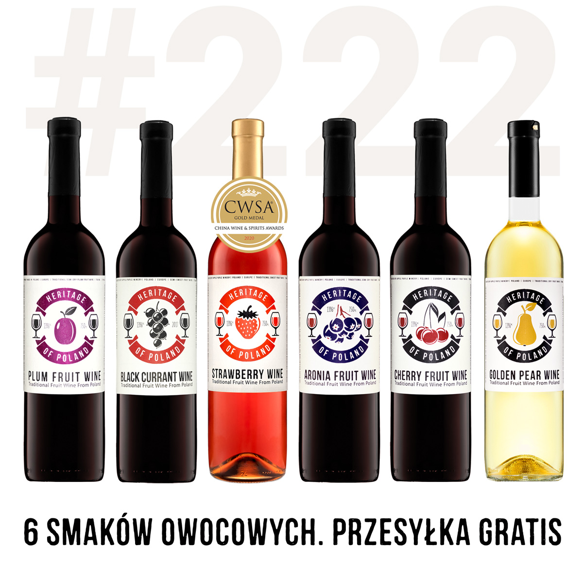 Zestaw 6-ciu win Heritage of Poland za 222 pln