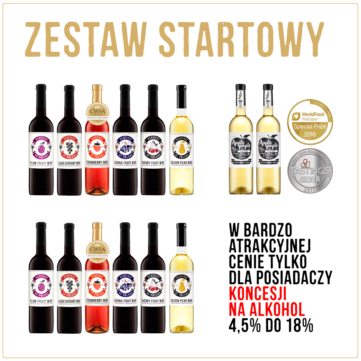 Polskie wina owocowe - producent. Zakupy hurtowe.